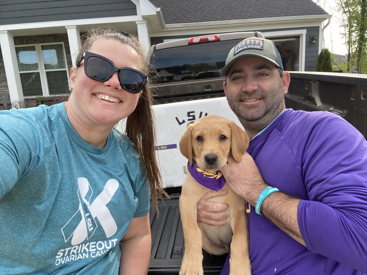 chambeaux17's tweet photo. 2023 ➡️ 2024

Another walk from home here in Nashville to support @geauxteal! Good luck to @LSUsoftball today! 

#GeauxTigers #AllforAlex https://t.co/WMUdLQDJ2U