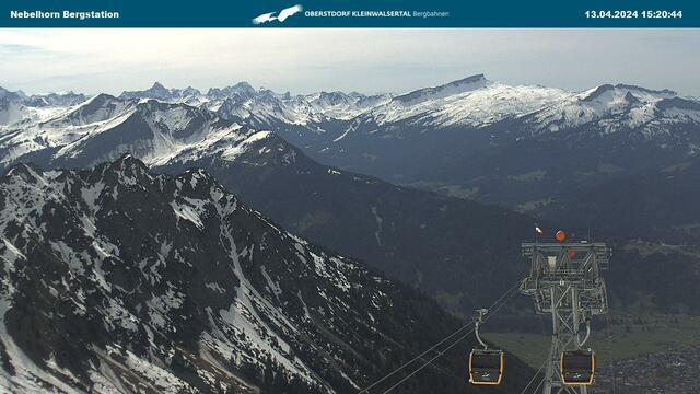 Nebelhorn, Station Höfatsblick Ausblick von der Station Höfatsblick in Richtung Oberstdorf Das Bild wird bereitgestellt von der Nebelhornbahn Oberstdorf Höhe: 1.932 m