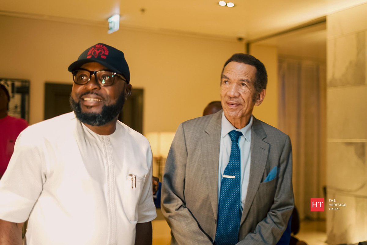 His Excellency Ian Khama, a tireless advocate for African excellence and unity, has touched down in Lagos, bringing with him the promise of a truly momentous occasion. We Welcome, him as the Chairman of the second edition of The African Heritage Awards!👑 #ahawards24