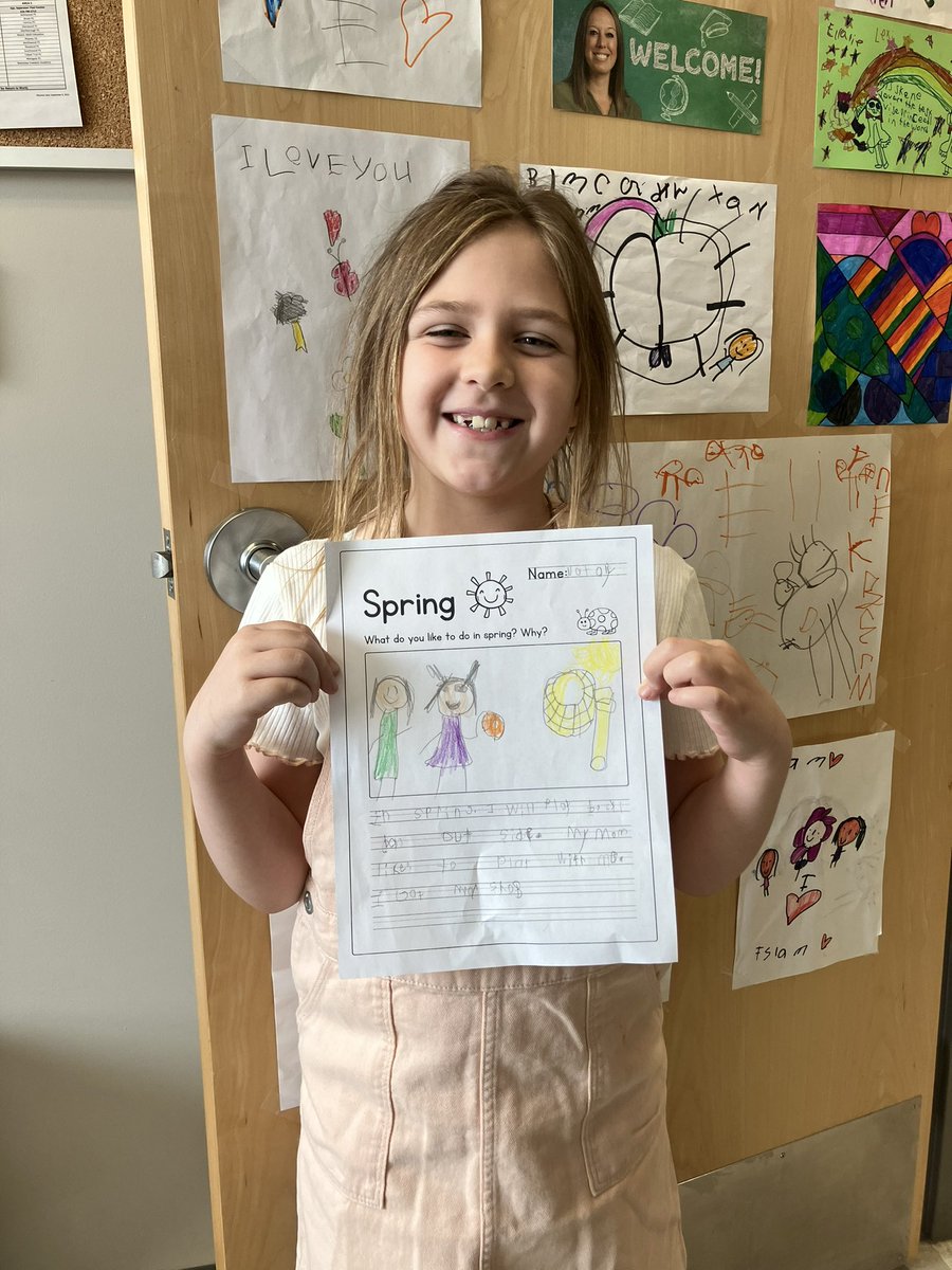 Just one of our many young authors beaming with pride over her writing ❤️ <a href="/WestgateWolves/">West Gate Wolves</a>