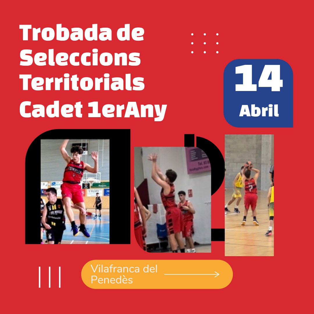 Felicitar en Niels Geers Escalona, convocat per la <a href="/RTGirona/">RT Girona FCBQ</a> per a la trobada de seleccions territorials cadets de 1er any que organitza la <a href="/FCBQ/">FCBQ</a>.
📅 14 Abril
🏠 Vilafranca del Penedès.
Extensiva la felicitació a la família, entrenadors i companys.
A disfrutar-ho Niels!!!
🔴⚫