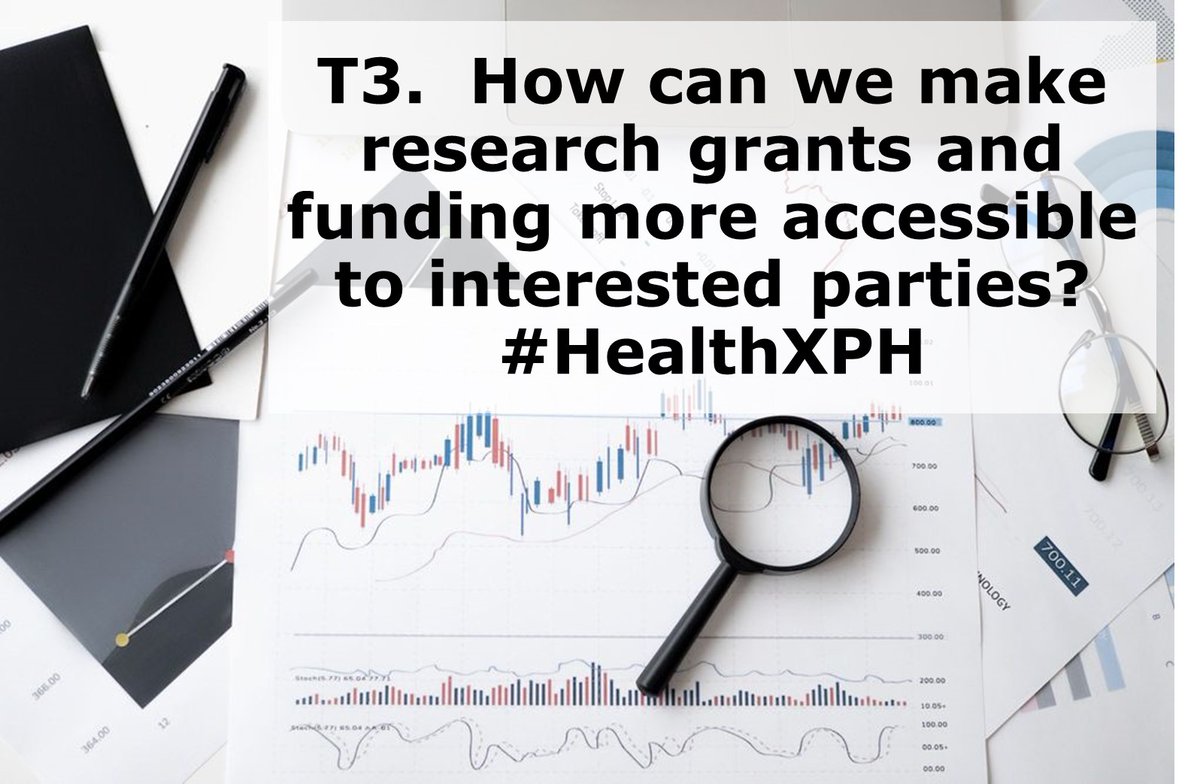 T3 is up! Share your ideas and recommendations on how we can make research grants and funding more accessible to interested researchers. #HealthXPH