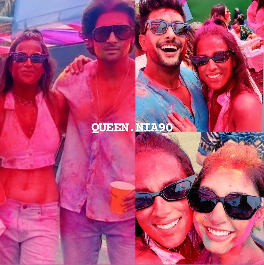 Un posted Holi celebrations 🎉
Lovely @Theniasharma with friends 
#nititaylor #RaviDubey
#FahmaanKhan 

#NiaSharma #NiaSharma𓃵
#BossLadyNiaSharma
#maNIAcs