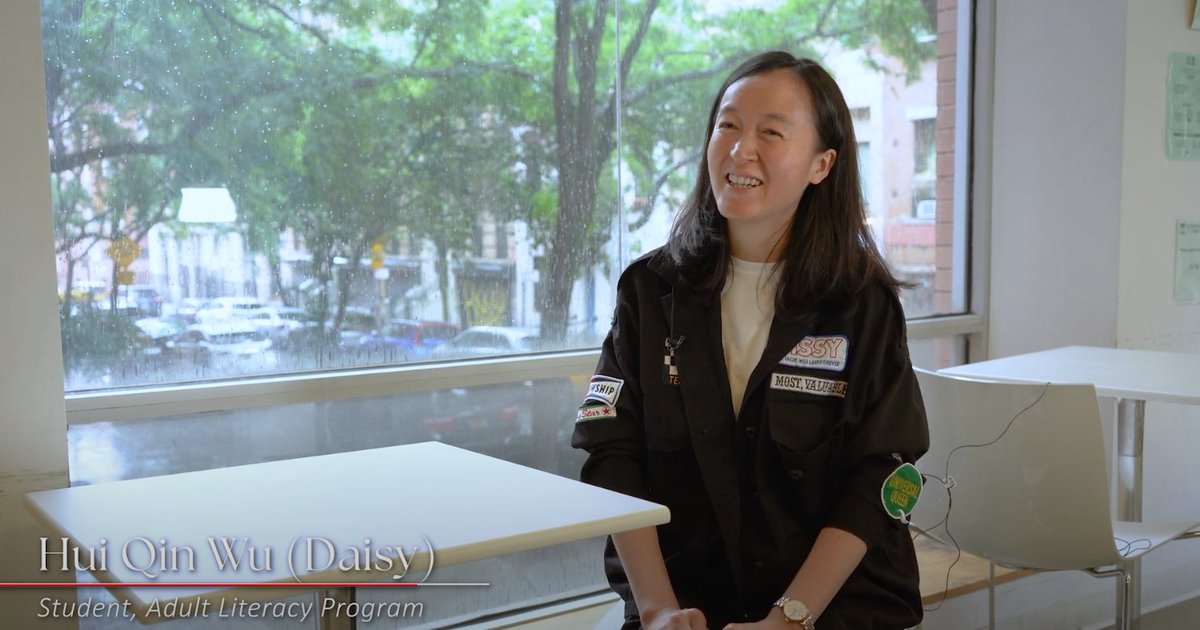 It's #CommunityConnect series time! Introducing Daisy, a participant of CPC's Adult Literacy Program, who will continue to take Adult Literacy classes at our new permanent Manhattan home, #CPCOne. Watch Daisy's story: ow.ly/J8rJ50RbN3w