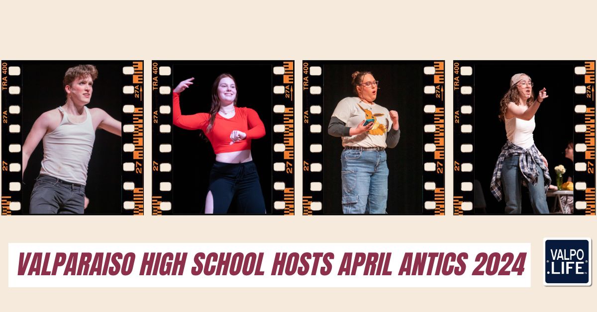 Valparaiso High School's annual 'April Antics' delighted audiences with a lively showcase of student talent, featuring singers, dancers, actors, and creative performances centered around this year's 90s theme! ➡️ tinyurl.com/bdh5xn2z @ValpoHS411