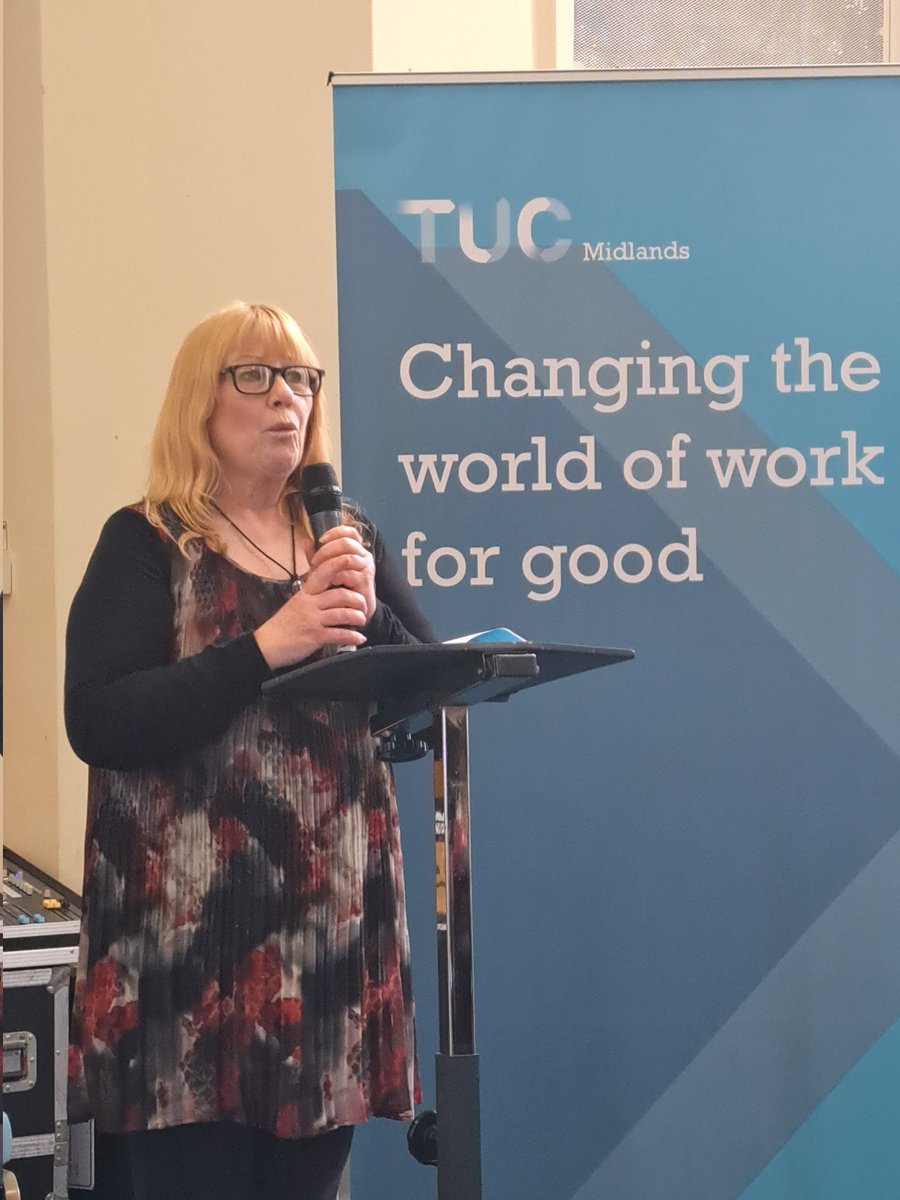 Kathryn Salt @GMBMidlands talking about how the Dying to Work campaign has now provided greater protection to 1.5million workers via the D2W charter & how the campaign will continue until we change the law to secure peace of mind for terminally ill workers