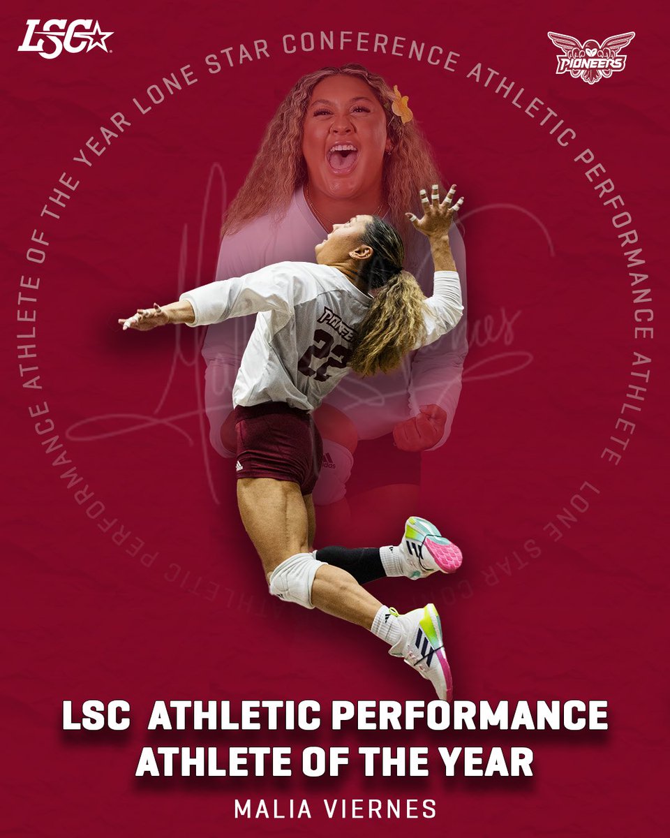 TWU Volleyball (@twuvolleyball) on Twitter photo 𝗛𝗜𝗦𝗧𝗢𝗥𝗬 ‼️
Malia Viernes becomes the first <a href="/LoneStarConf/">Lone Star Conference</a> Athletic Performance Athlete of the Year in TWU history!
twuathletics.com/news/2024/4/13…
#PioneerProud | #HTH 𝗛𝗜𝗦𝗧𝗢𝗥𝗬 ‼️
Malia Viernes becomes the first <a href="/LoneStarConf/">Lone Star Conference</a> Athletic Performance Athlete of the Year in TWU history!
twuathletics.com/news/2024/4/13…
#PioneerProud | #HTH