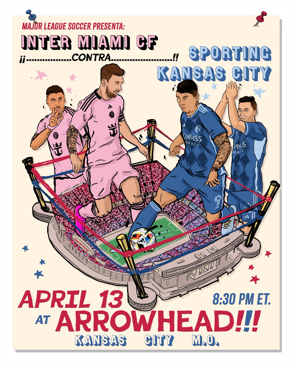 One night only! 🥊 @SportingKC host @InterMiamiCF tonight in a heavyweight showdown at Arrowhead Stadium. 📺 #MLSSeasonPass on @AppleTV (8:30pm ET): apple.co/3Ufofwm