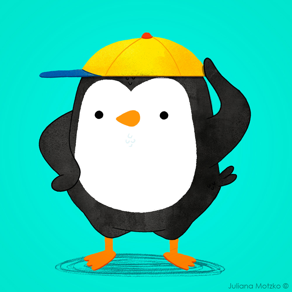 A good day for a cap!
#ThePenguinsFamily #penguin #wearacap #cute #PenguinsLife #life #cartoon #dailylife #illustrator #ilustracao #kidlitart #kidlitartist #插图师 #企鹅 #插画 #JulianaMotzko