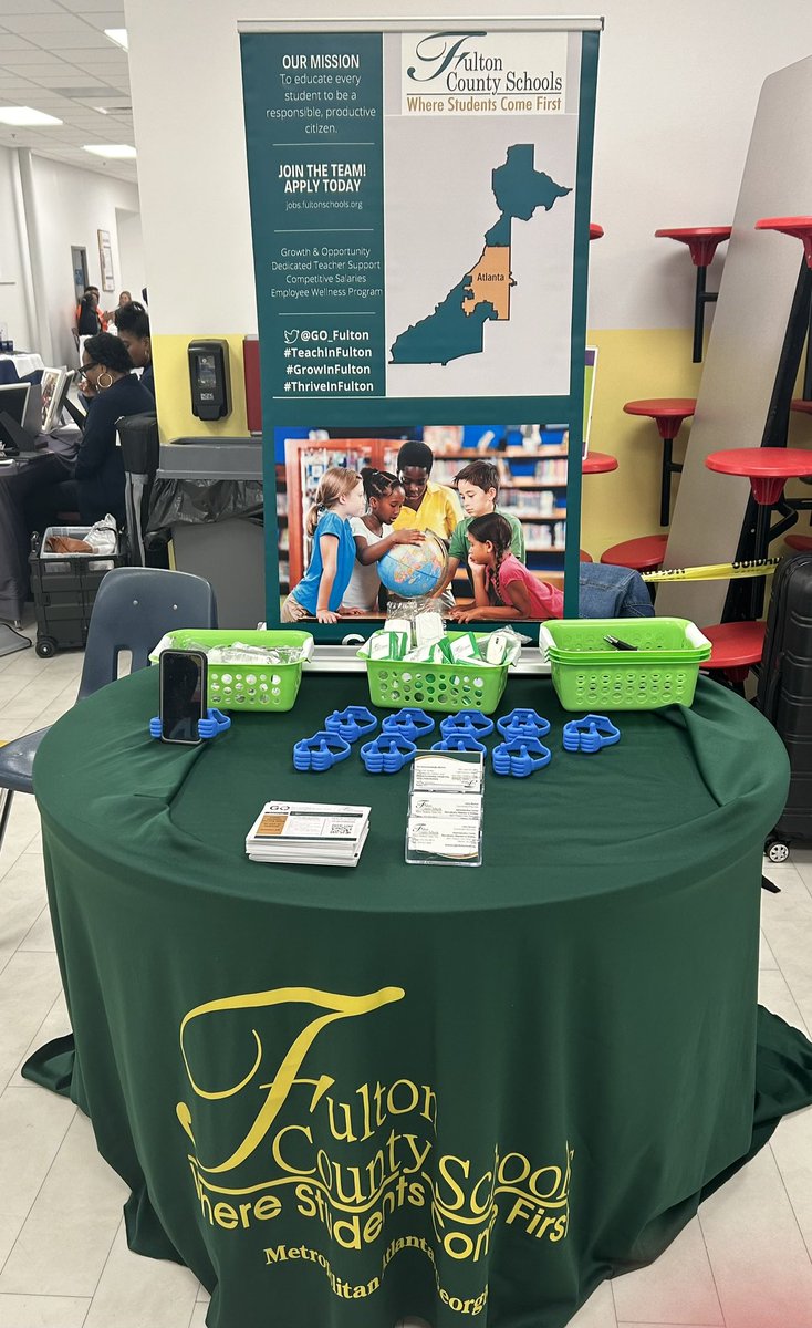@GO_Fulton is at the @TFAMetroAtlanta Career & Opportunity Fair this morning. We’re so grateful for our partnership with TFA!