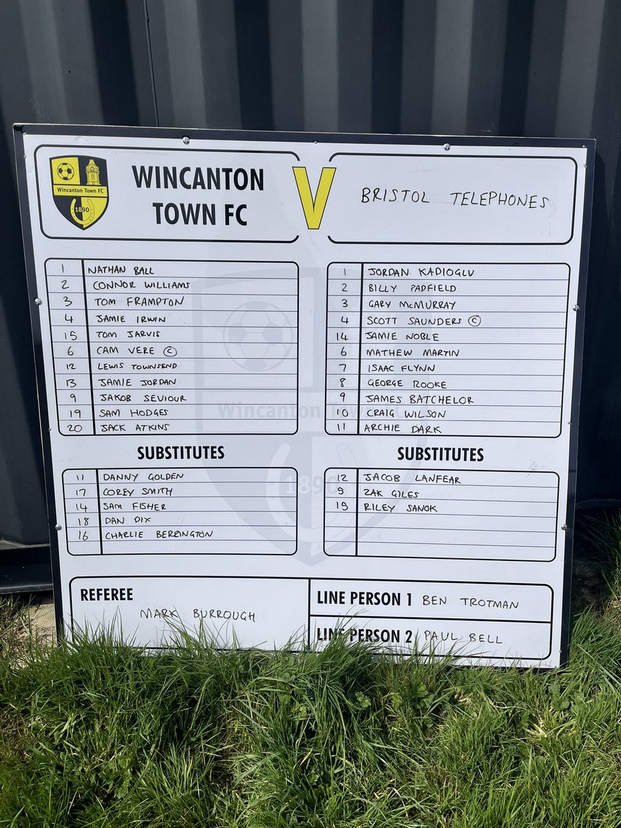 📣| TEAM NEWS Back at Moor Lane this afternoon to face @Lovingthephones. Here is the starting line-ups🐝 #UpTheWasps🐝 @TSWesternLeague | @swsportsnews