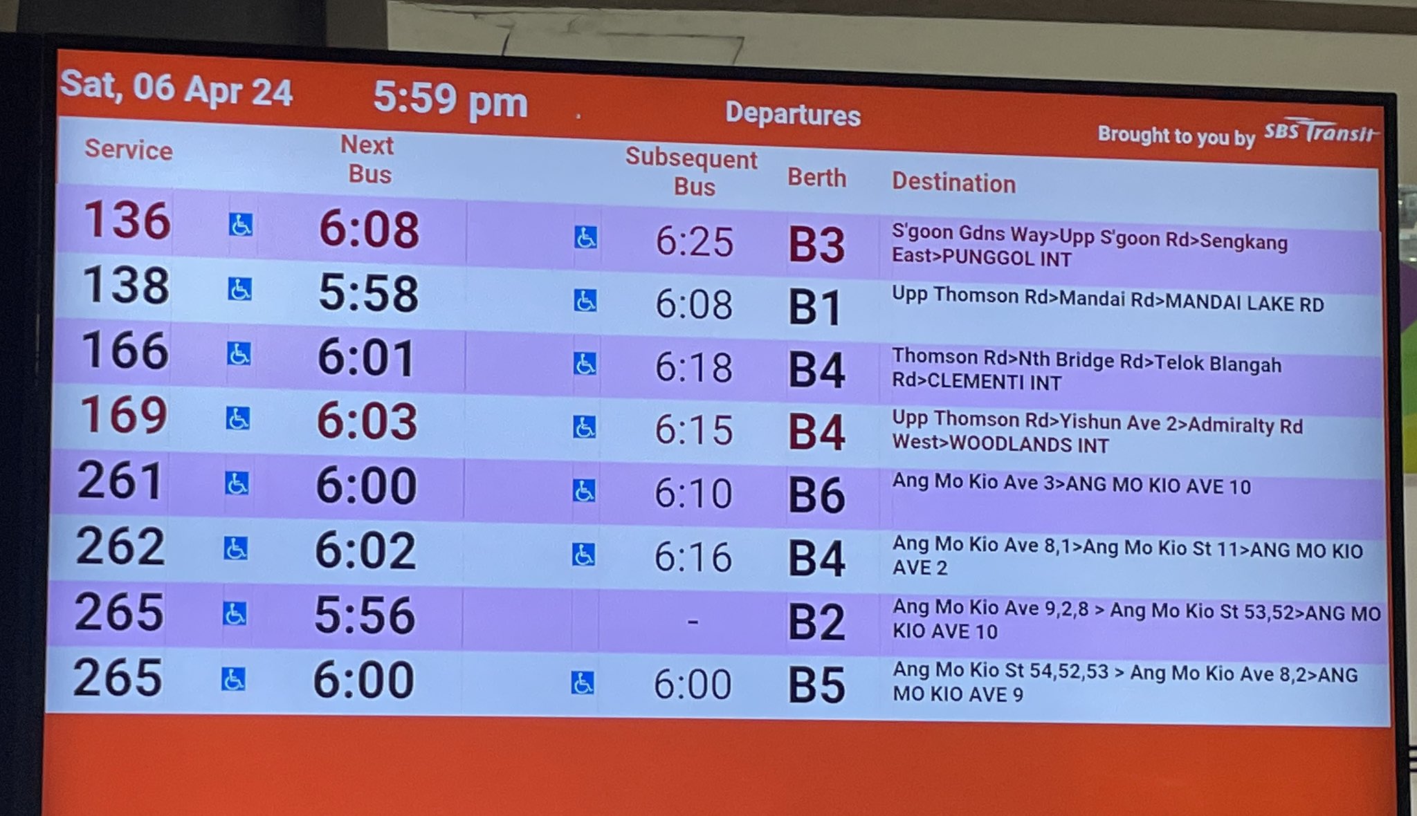 Bus Routes Singapore, Bus Route 800 to 883 Singapore