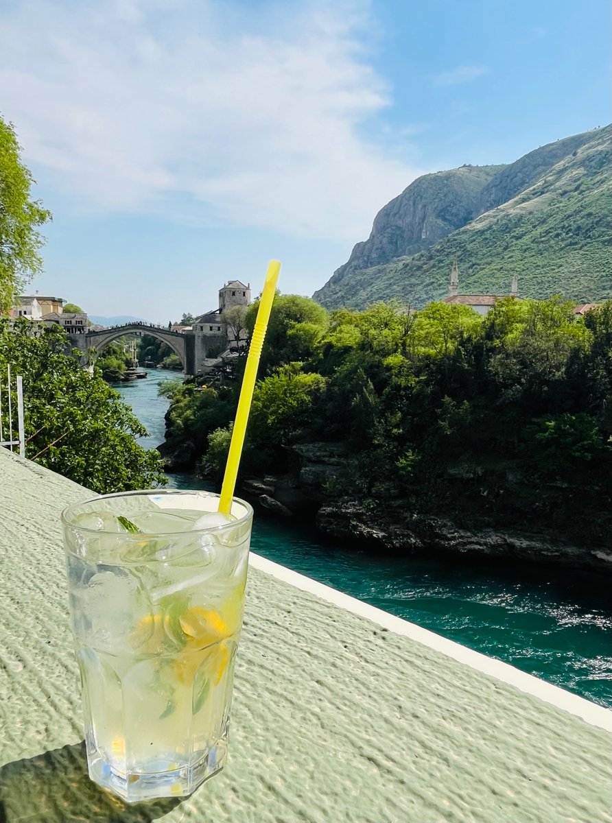 Cooling down in the #Mostar heat - 31 degrees sunshine today! 😍 #RelaxationMode #HappySaturday