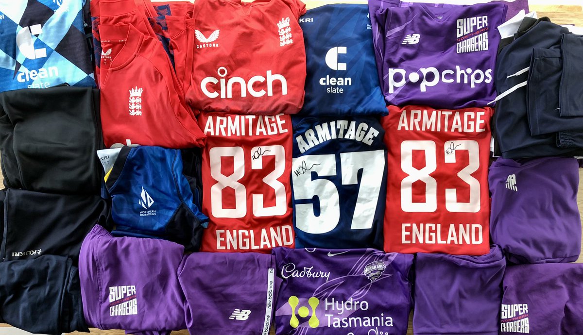 So incredibly grateful to the awesome Hollie Armitage for this donation to the @TCA_Foundation! This will help raise funds for our broad charity work through #cricket and enable others access to sportswear they can’t otherwise afford🏏 @thehundred @North_Diamonds @englandcricket
