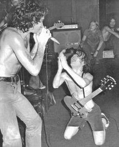 'In the beginning, back in 1955
 Tchaikovsky had the news, he said
  Let there be guitar, there was guitar
  Oh, let there be rock.'
#bonscott #angusyoung