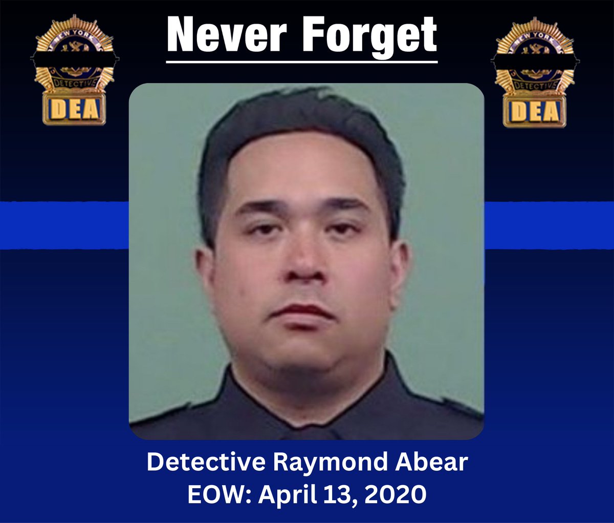 It's been four years since hero NYPD Detective Raymond Abear was taken from us due to #COVID19. Ray’s legacy of dedicated service will forever be in our hearts as we remember him as one of 'The Greatest Detectives in the World.” Today, the DEA renews the solemn vow to…