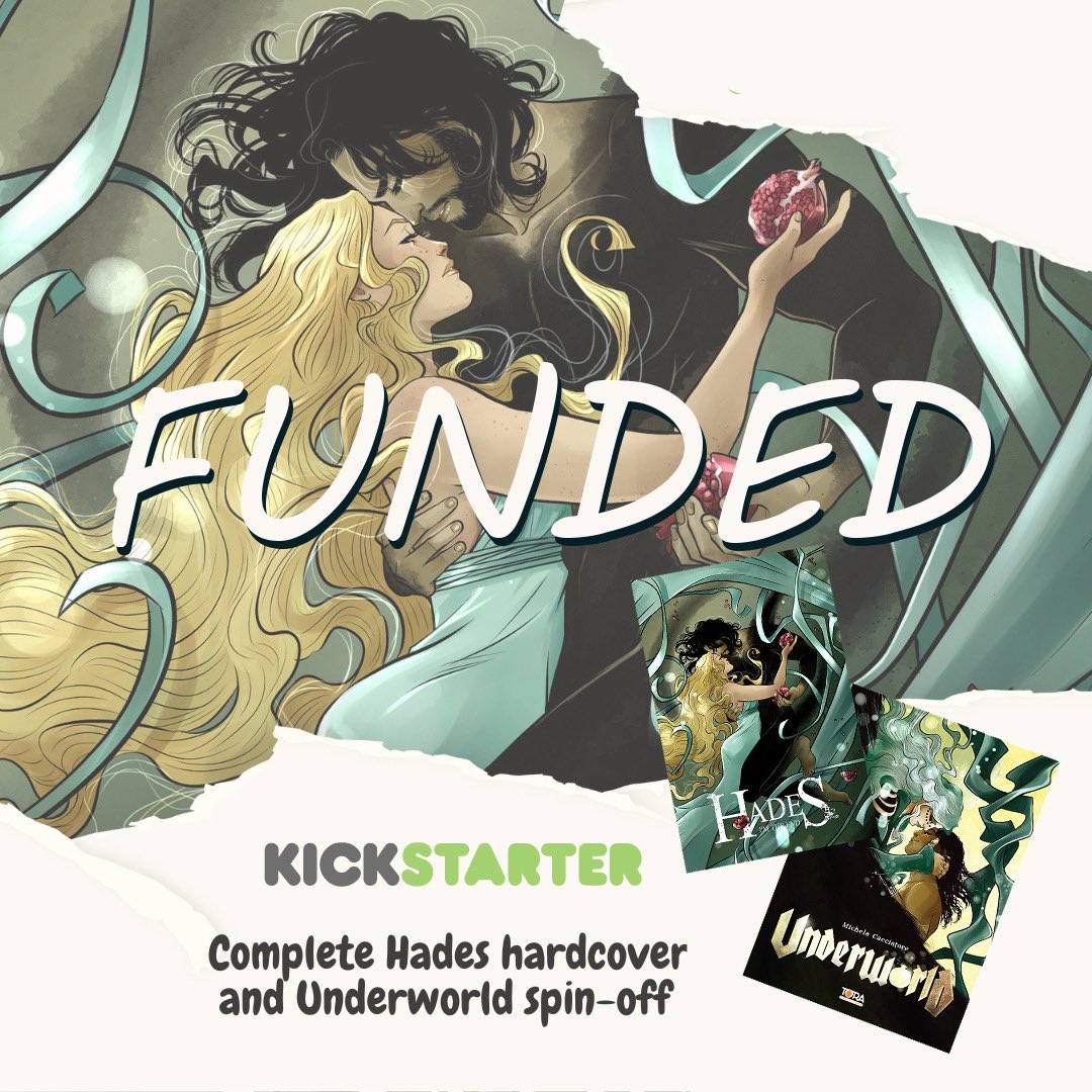 mcacciatore's tweet photo. The Kickstarter has ended and has been successfully funded. Now we are working to go to press and bring you the volumes. We will keep you updated 💪🏻
@toraedizioni 
#updated #funded #hadesxpersephone #graphicnovel https://t.co/d2AP6tYRKg