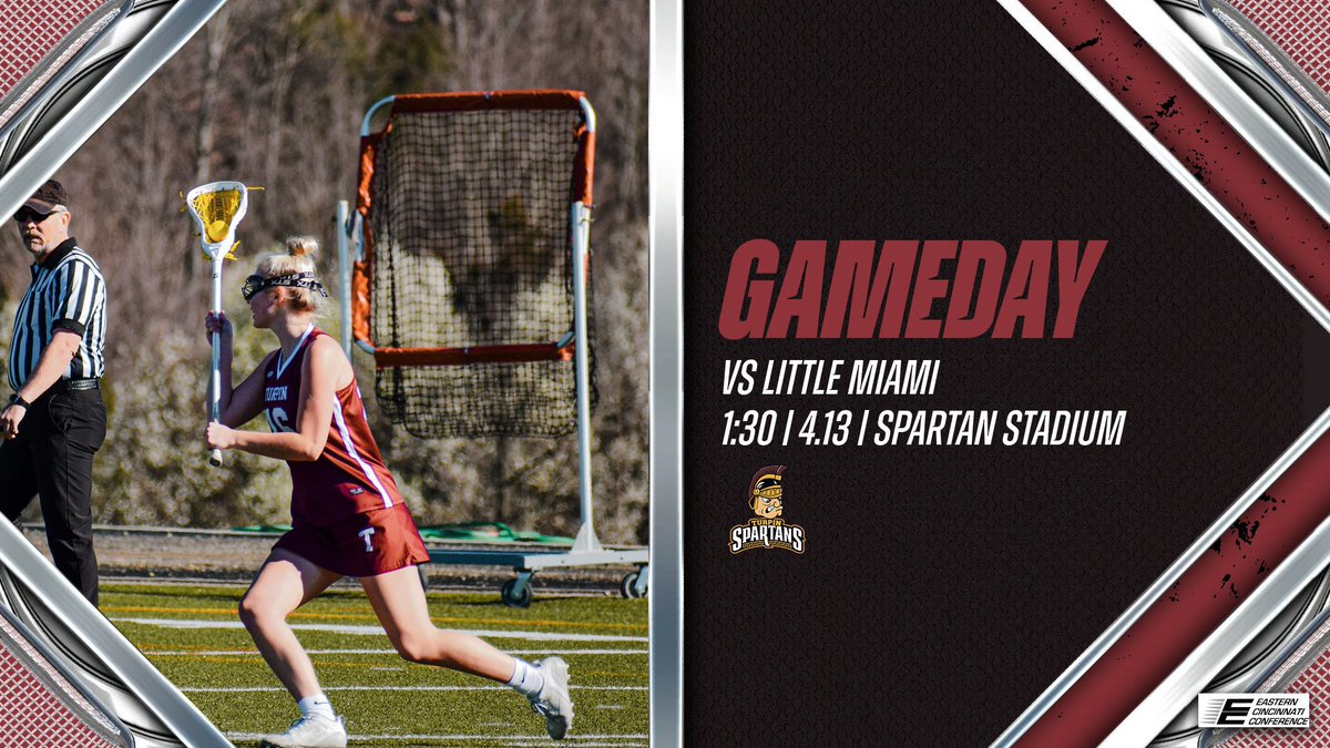 🚨GAME DAY🚨
The Spartans will be taking on the Panthers of Little Miami for their next ECC matchup.

V - 1:30pm
JV - 3:00pm
🏟️ - Spartan Stadium
#Spartans | <a href="/TurpinSpartans/">Turpin Spartans</a>