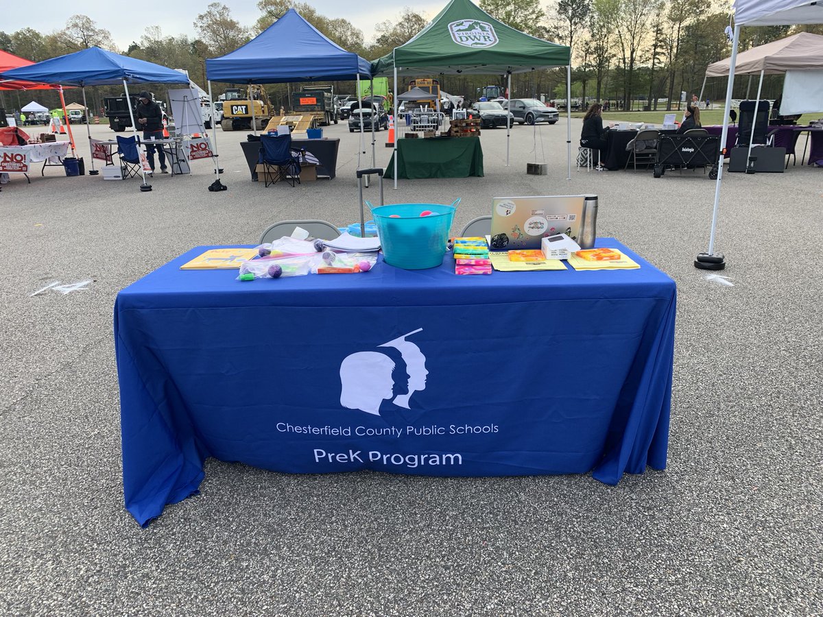CCPS PreK is ready to promote PreK applications at the Outdoor Fest at the Chesterfield Fairgrounds! #ccps #chesterfieldcounty #ccoutdoorfest