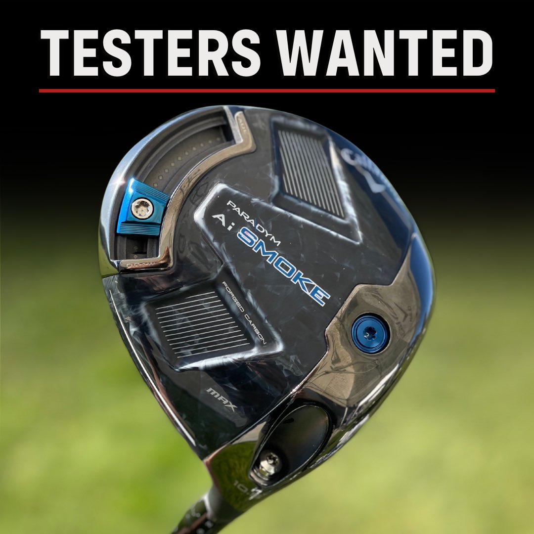 🚨TESTERS WANTED🚨 @CallawayGolf Paradym Ai Smoke Drivers We need 5 of our readers to give golfer’s worldwide feedback on the Ai Smoke lineup. After crushing it in Most Wanted testing, we want to hear from you…beyond the data. HOW TO TEST ⬇️ 🔂 RETWEET ✅ FOLLOW @MyGolfSpy…