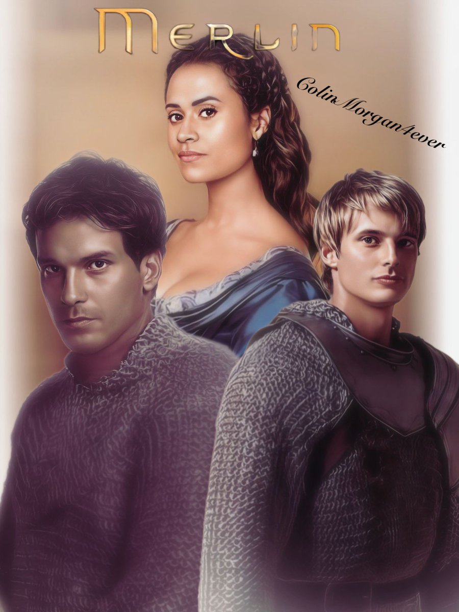 CMagnumfan's tweet photo. The three way triangle. #Arthur #Lancelot #Gwen #MissingMerlin #MerlinFandom #MerlinTvSeries #MerlinFanArt #KeepingMerlinAlive #MyCreation https://t.co/KbxSJMX4Wc
