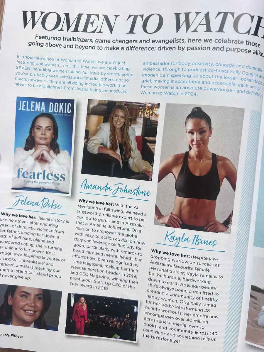 Happy to be squished between Jelena Dokic and @kayla_itsines on this occasion