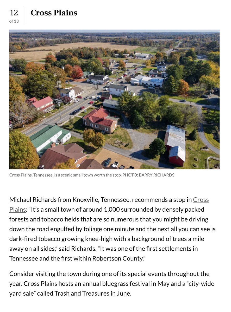 Looking for a beautiful place to visit? Put Cross Plains on your list! Southern Living did!

southernliving.com/most-beautiful…