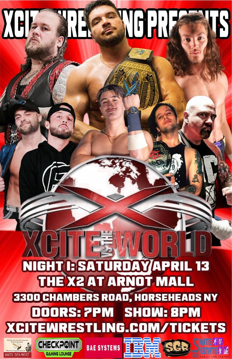 We will be live tonight for Night 1 of @XciteWrestling vs the World. @MissKatefabe and myself will be calling the action. Our new champion @OfficialEGO will be in action against @NewWaveCheech TONIGHT in the main event. Watch on our Twitch channel at 7pm. Link is below