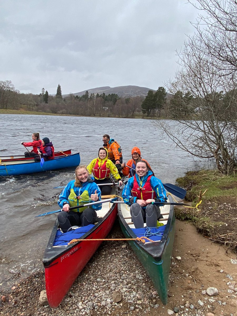 @sportscotland | Day 2 @glenmorelodge with the Young People’s #SportPanel! 

This morning we went out canoeing 🛶 & yet the weather was torrential, we all had the best time! We even had a hot chocolate pit stop to warm up 😋

#TrySomethingNew #YPSP6