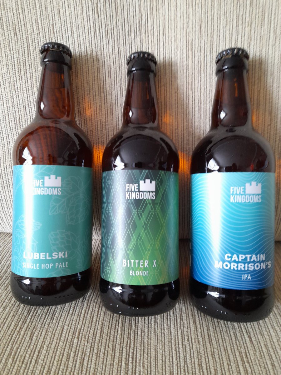 We'll have a selection of beer from @FiveKingdomsUK based on the Isle of Whithorn.. . Along with wine & soft drinks...