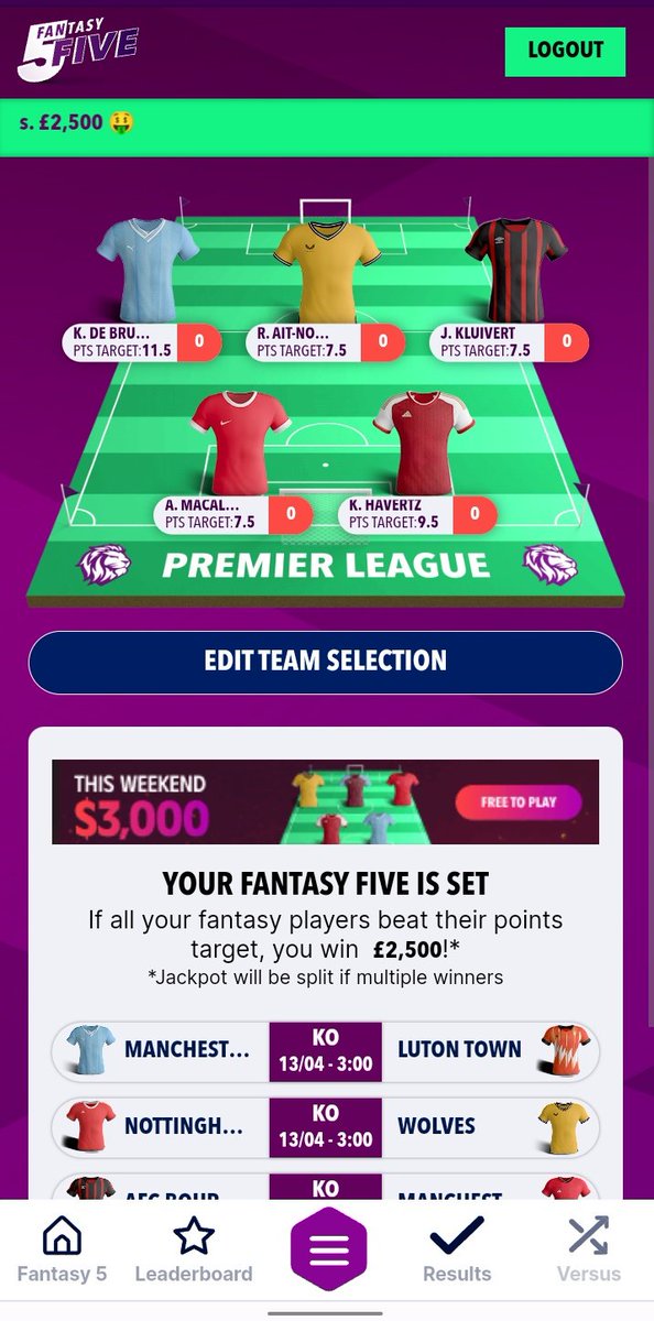 From_Planet_X's tweet photo. @Fantasy5Jackpot Mac Allister https://t.co/TeVoDByHwZ