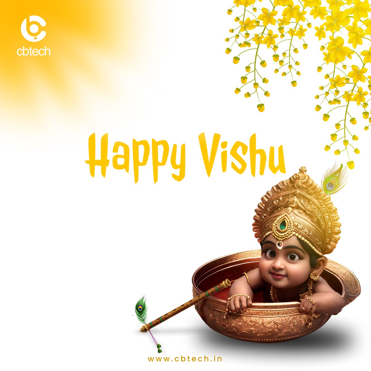 cbtechofficial's tweet image. Happy Vishu 💛

#CBTech #VishuGreetings #Kerala #NewYear #TechEmpowerment