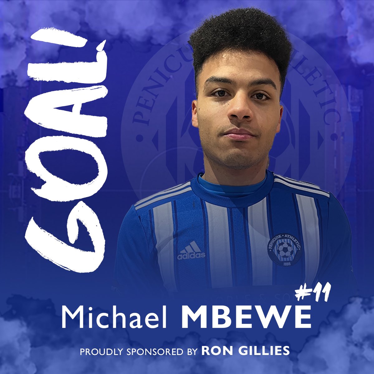 18’ | ⚽️ GOAL! Another lovely cross from O’Donnell is smashed into the back of the net by Michael MBEWE! Penicuik Athletic 🔵 2-0 🟡 Luncarty