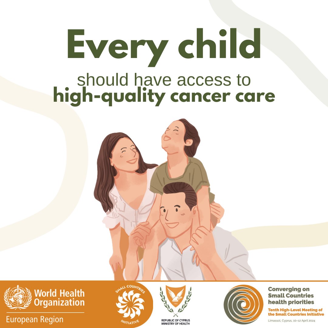 WHO_Europe's tweet photo. Accessing cancer care can be a challenge for children in #smallcountries as they may need to cross national borders frequently to access treatment.
Let’s make healthcare accessible for all.
https://t.co/j1PZdWiad6 https://t.co/PfBO21Ob7S