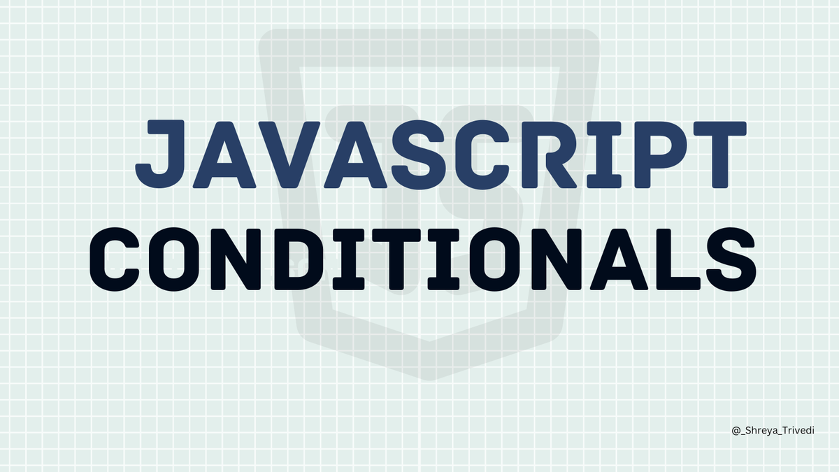 _Shreya_Trivedi's tweet image. Day 4 of #20DaysOfJavascript🚀

Today&apos;s Topic 
Javascript Conditionals 

JAVASCRIPT CONDITIONALS 
- Conditional statements are used in programming to execute different blocks of code based on certain conditions

if statement: This executes a block of code if a specified condition…