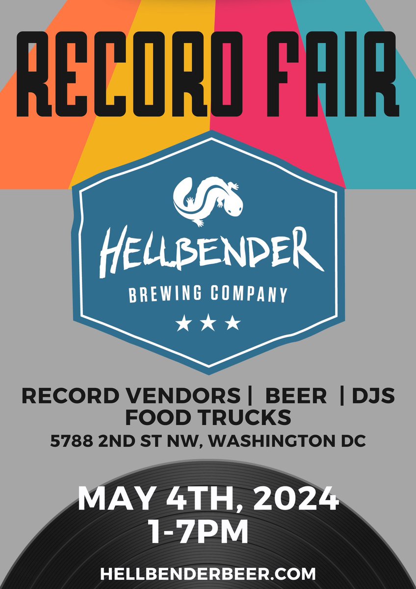 3 weeks away. 20 vendors with tons of vinyl, CDs and music memorabilia. DJ Dempsey spinning music. Food by El Jefe Woodfired Pizza and Beef Space BBQ. Small batch beer release. Don’t miss out! It’s all going down on 5/4/24.