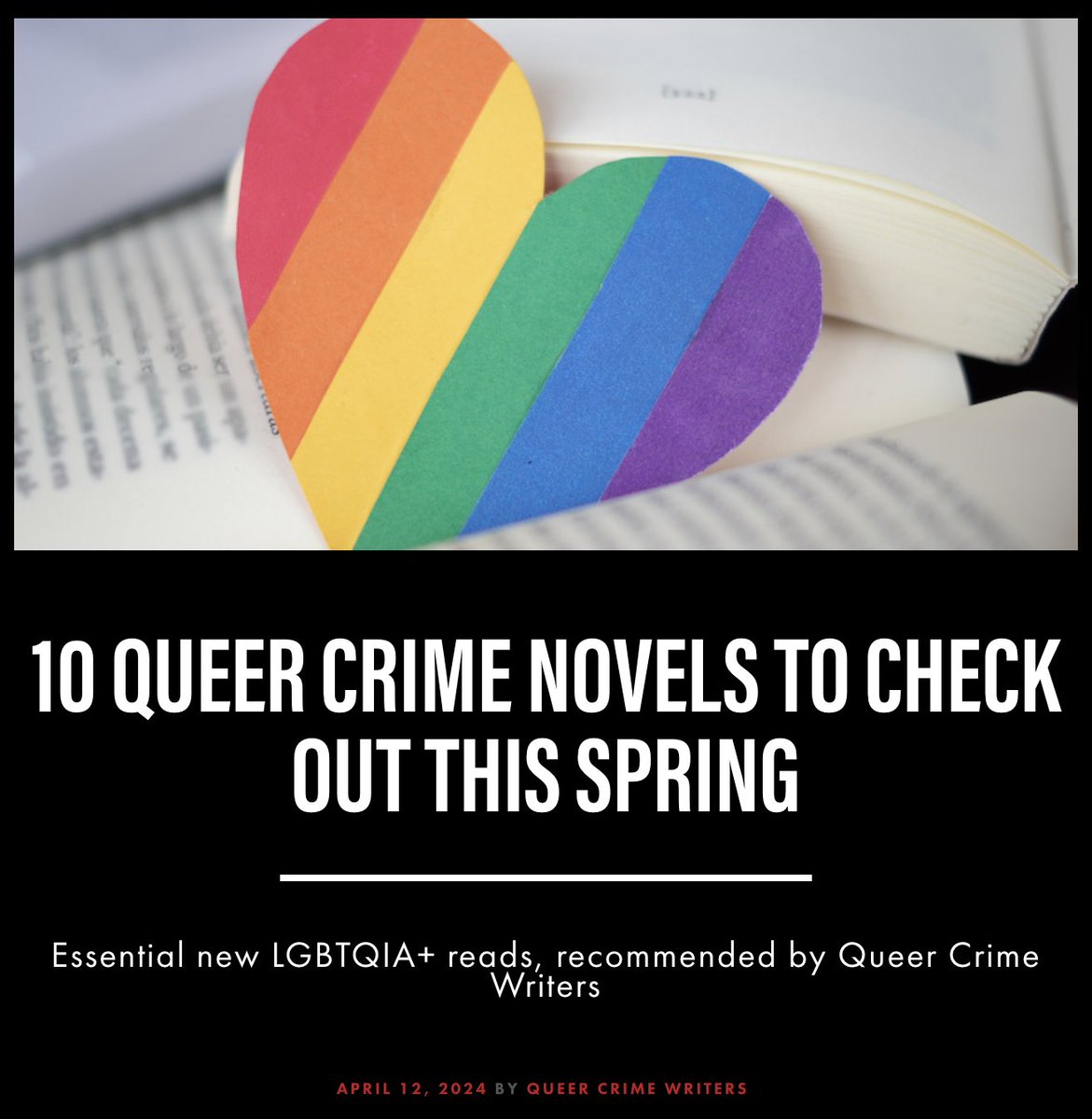 So pleased to share more great Queer Crime Writers you must read in our spring and early summer round-up ... and, hey, I'm on the list this time! I'm proud of this @QueerCrimeFic project and its partnership with @CrimeReads. crimereads.com/10-queer-crime…
