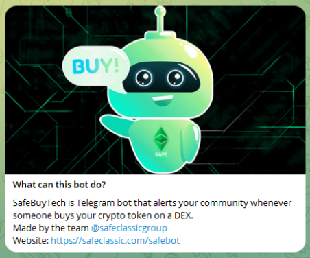 SafeClassic's tweet photo. Update for the SafeBuyTech Bot:
- Improved work speed!
- Added the ability to add multiple tokens to one group!
You can follow the purchases on $ETC here:
https://t.co/Kl4YtAs2Nm
#ETCArmy #ETC $ETC #EthereumClassic #SafeClassic #NFT https://t.co/6MBYy7pFu8