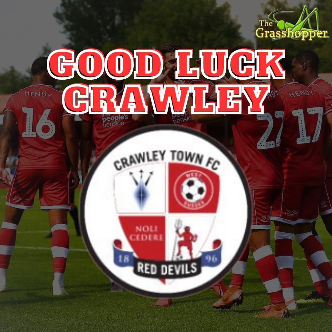 ⚽️ GOOD LUCK CRAWLEY ⚽️

#crawleytown #crawleytownfootballclub #crawleytownfc #crawleytownfcfans #football #footballfans #matchday #goodluckcrawley #wererootingforyou #thegrasshopper #thehoppers #thegrasshoppertilgate #tilgate #crawley #WestSussex