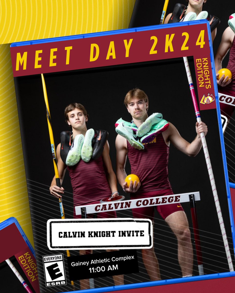 Home Meet Day!! We're at our brand new Track & Field Complex for the Calvin Knight Invite! Events begin at 11:00 and you can follow along with the live results link in our Bio! #GoCalvin