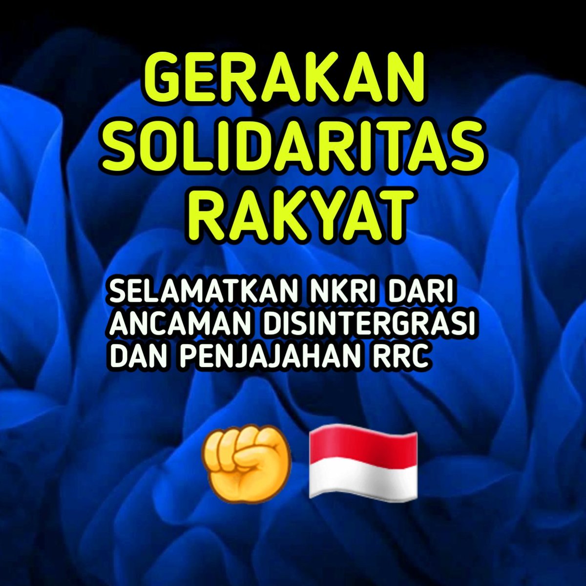 @puisitanpakata4 Selamatkan Indonesia, Gerajan Solidaritas Rakyat Bela Bangsa dan Tanah Air #MakzulkanBanditBansos497T #MakzulkanBanditBansos497T