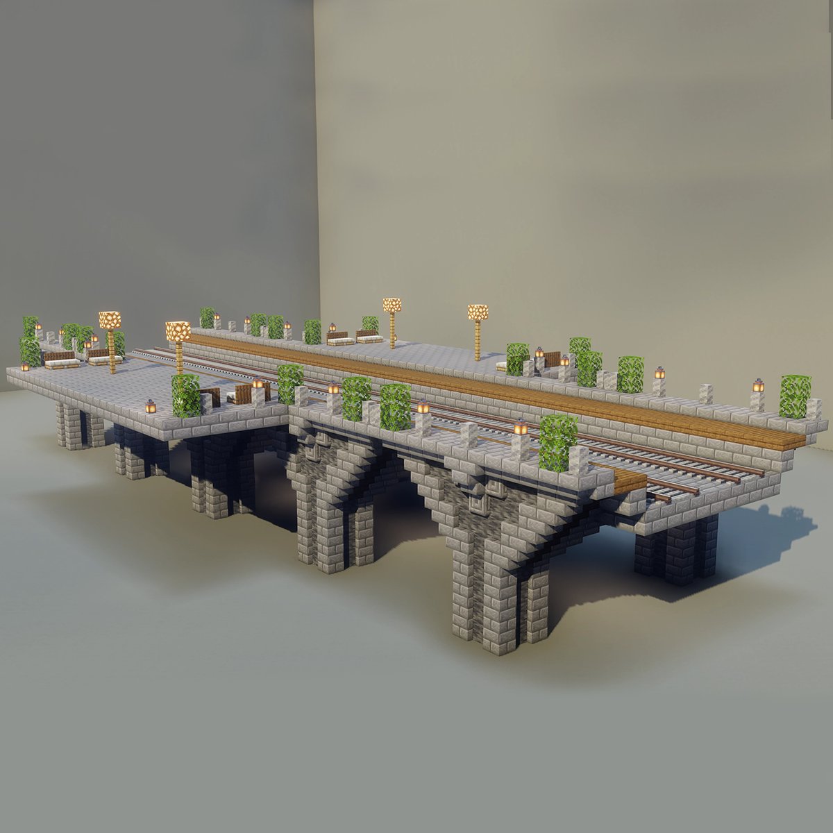 Orbetchcraft's tweet photo. Librairie : Railways  
Collection : Minecraft Classic  
Model : Train Station
#minecraft #Minecraftbuilds #minecraft建築コミュ #Minecraftbuilds #Minecraft #マイクラ #minecraft建築 #minecraftart https://t.co/pgij5TRurD