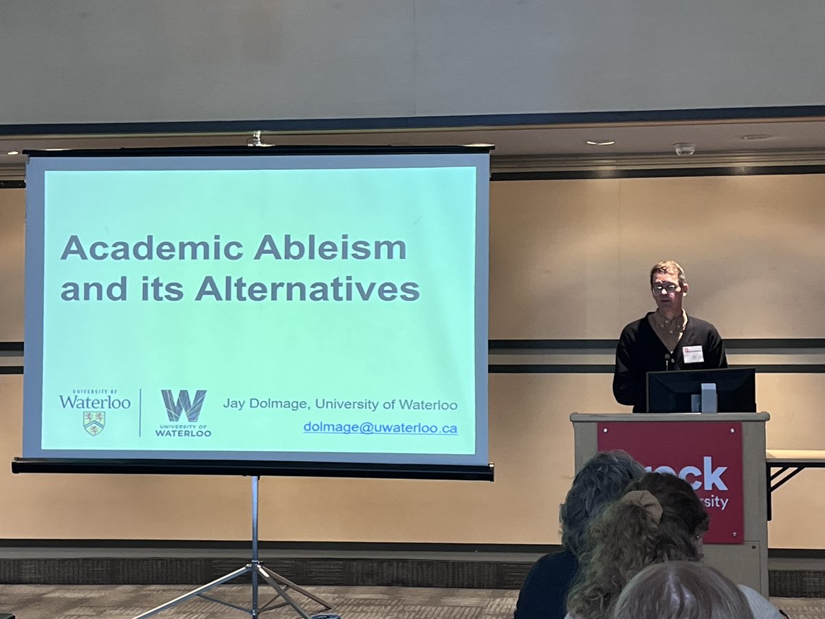 Thrilled to hear Dr. Jay Dolmage's keynote on Academic Ableism and its Alternatives for the ADS inaugural Leadership Diversity Community and Culture (LDCC) Applied Master's Project Conference. 

Wonderful gathering of students, family &amp; friends, staff &amp; faculty. #lifelonglearning