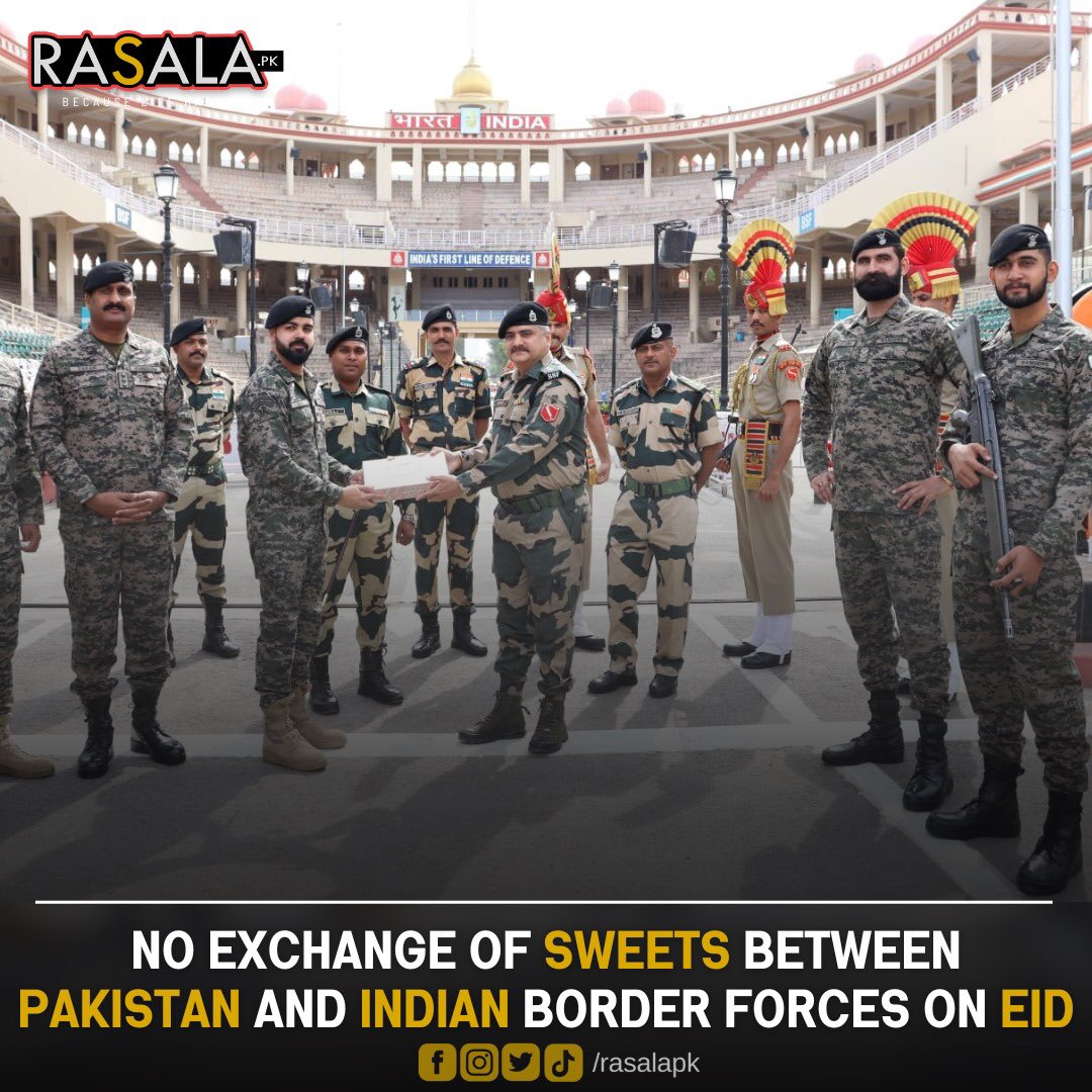 In the backdrop of heightened tensions between Pakistan and India, the customary exchange of sweets and well wishes between the Pakistan Rangers and India’s Border Security Force (BSF) on religious and national festivals has been suspended. This tradition, observed for many…