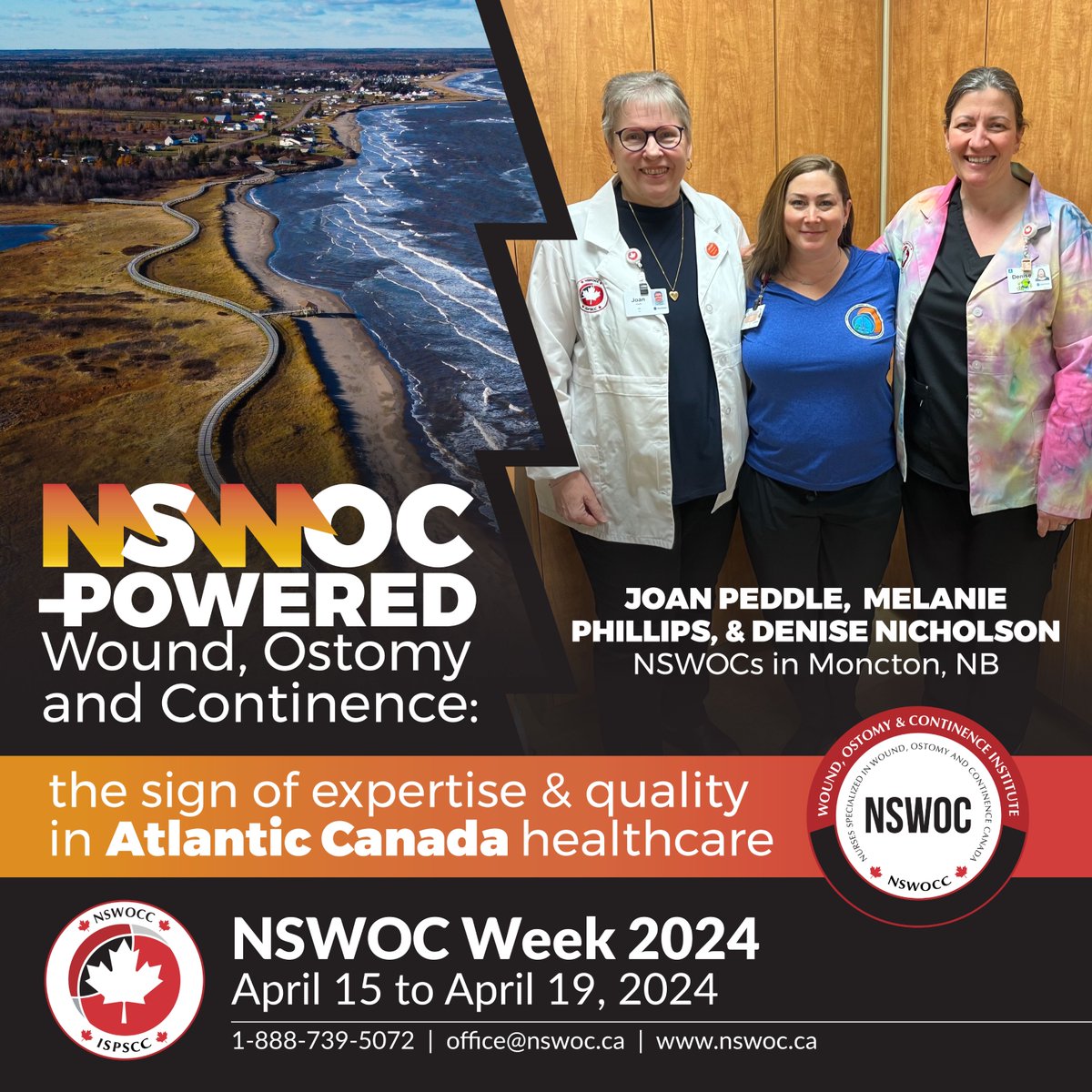 We're excited to be starting #NSWOC Week 2024! NSWOCs Joan Peddle, Melanie Phillips, & Denise Nicholson are celebrating together this week in Moncton, NB! Show us how you're celebrating by using hashtag #NSWOCPowered. nswoc.ca/post/nswoc-wee…