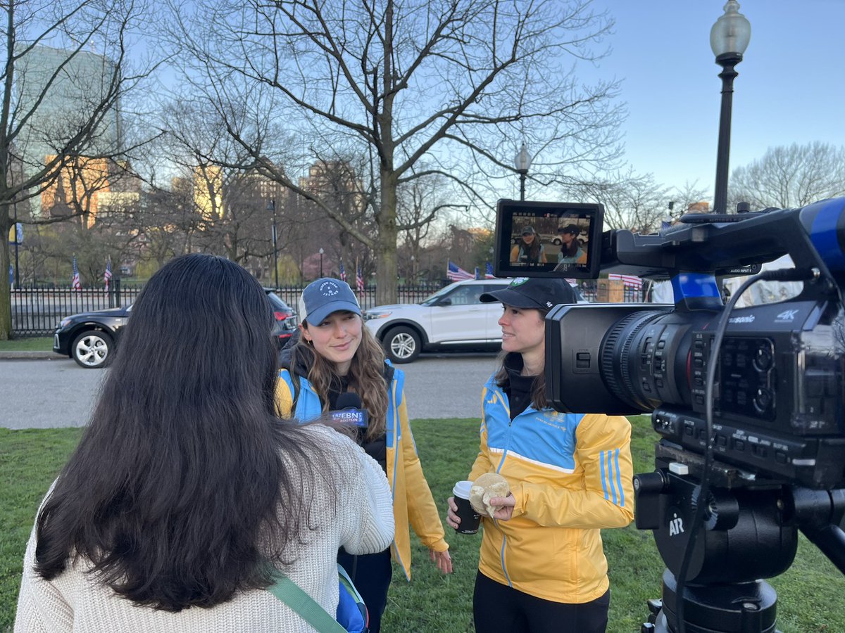 JournalistErinP's tweet photo. So much fun covering the #Boston 5k this morning! https://t.co/ZRdA2v4pgE