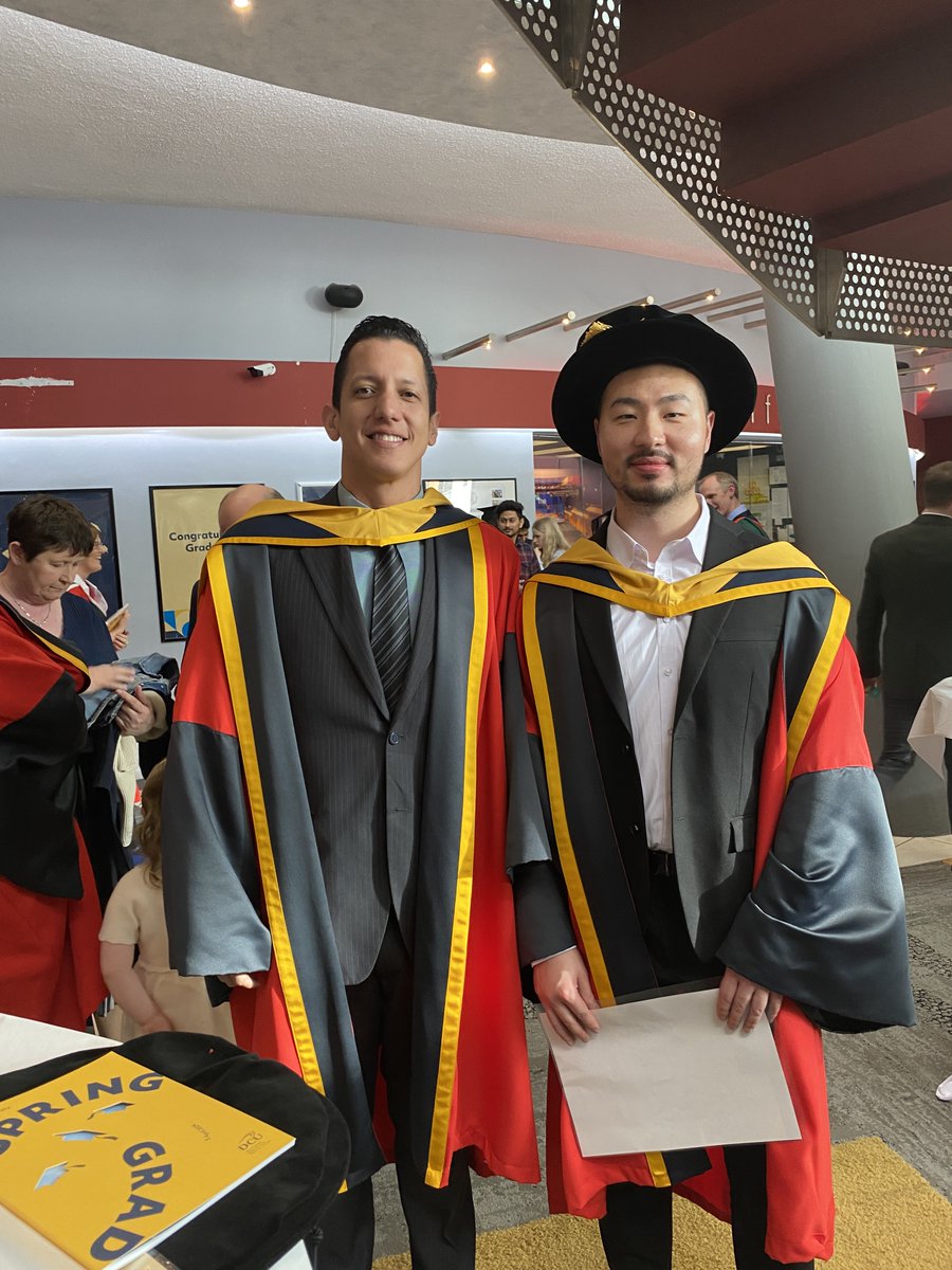 DCU CTTS (@dcuctts) on Twitter photo Congratulations to <a href="/EddieLopezPelen/">Dr Eddie López-Pelén</a> and <a href="/huang_boyi/">Boyi Huang 黄博一, PhD</a> who graduated with PhDs from DCU on 5th April. Well done! Congratulations to <a href="/EddieLopezPelen/">Dr Eddie López-Pelén</a> and <a href="/huang_boyi/">Boyi Huang 黄博一, PhD</a> who graduated with PhDs from DCU on 5th April. Well done!