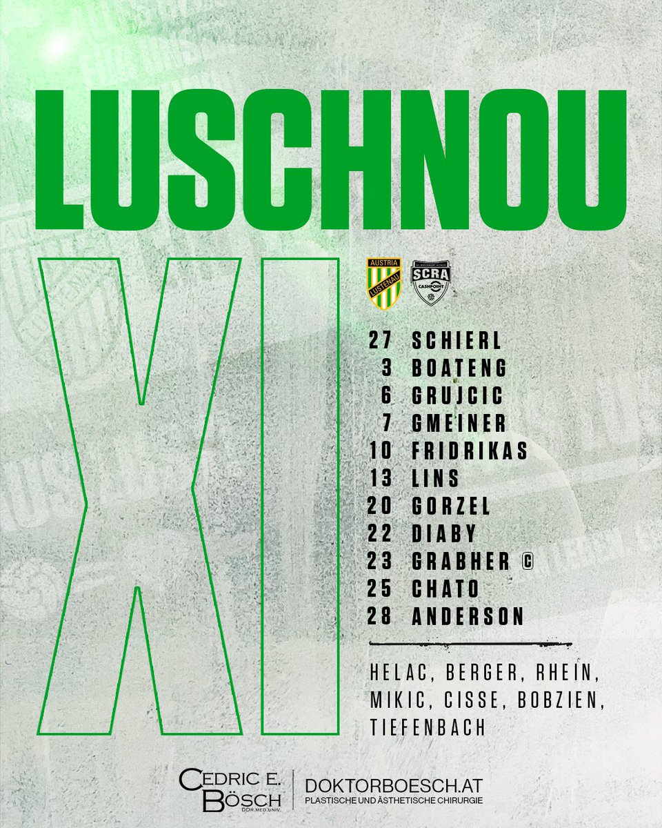 AustriaLustenau's tweet photo. So starten wir in das Derby.
Auf geht's, Männer! 🟢⚪
________________________
#ALUALT | -:- | 17:00 Uhr https://t.co/fGaczDUqYF