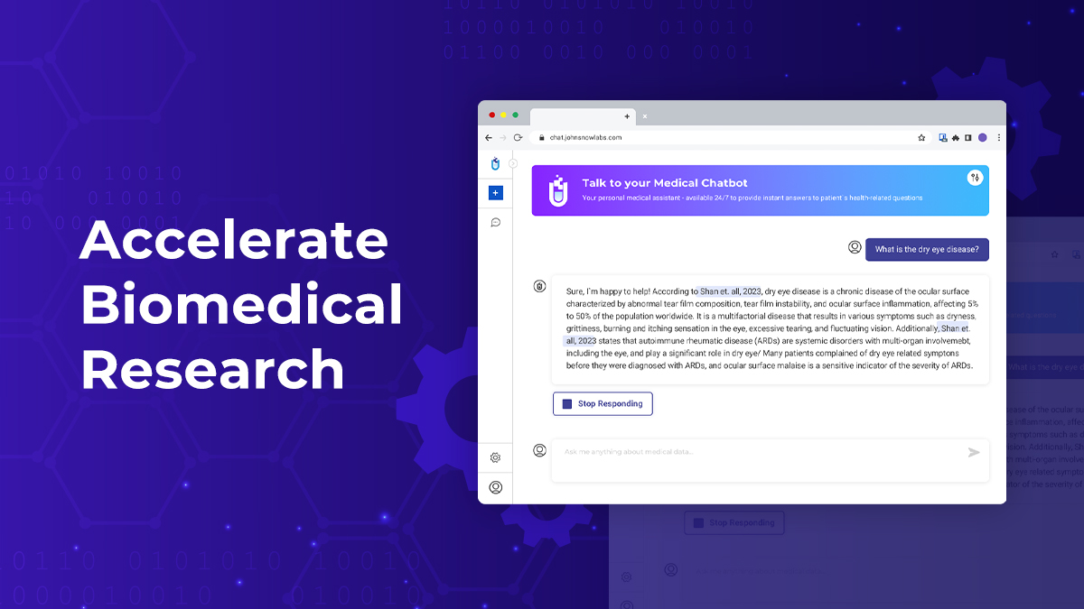 Learn how to use our #GenerativeAI #Healthcare models to accelerate your biomedical research: hubs.li/Q02s92140 Schedule a demo: hubs.li/Q02s90NK0 #largelanguagemodels #HealthcareLLMs #responsibleai #nocode #GenerativeAI #HealthcareAI #MedicalLLMs #MachineLearning