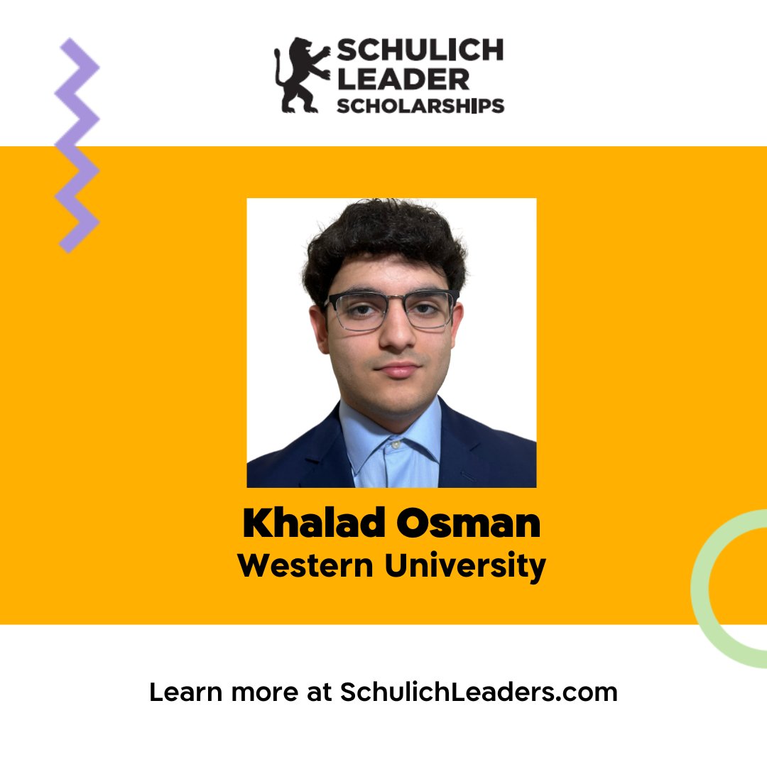Did you know, 2023 @WesternU #SchulichLeader Khalad Osman began the football season in grade 11 as a backup – but through hard work and practice, 3 weeks into the season, Khalad became a starter on the nationally ranked team!